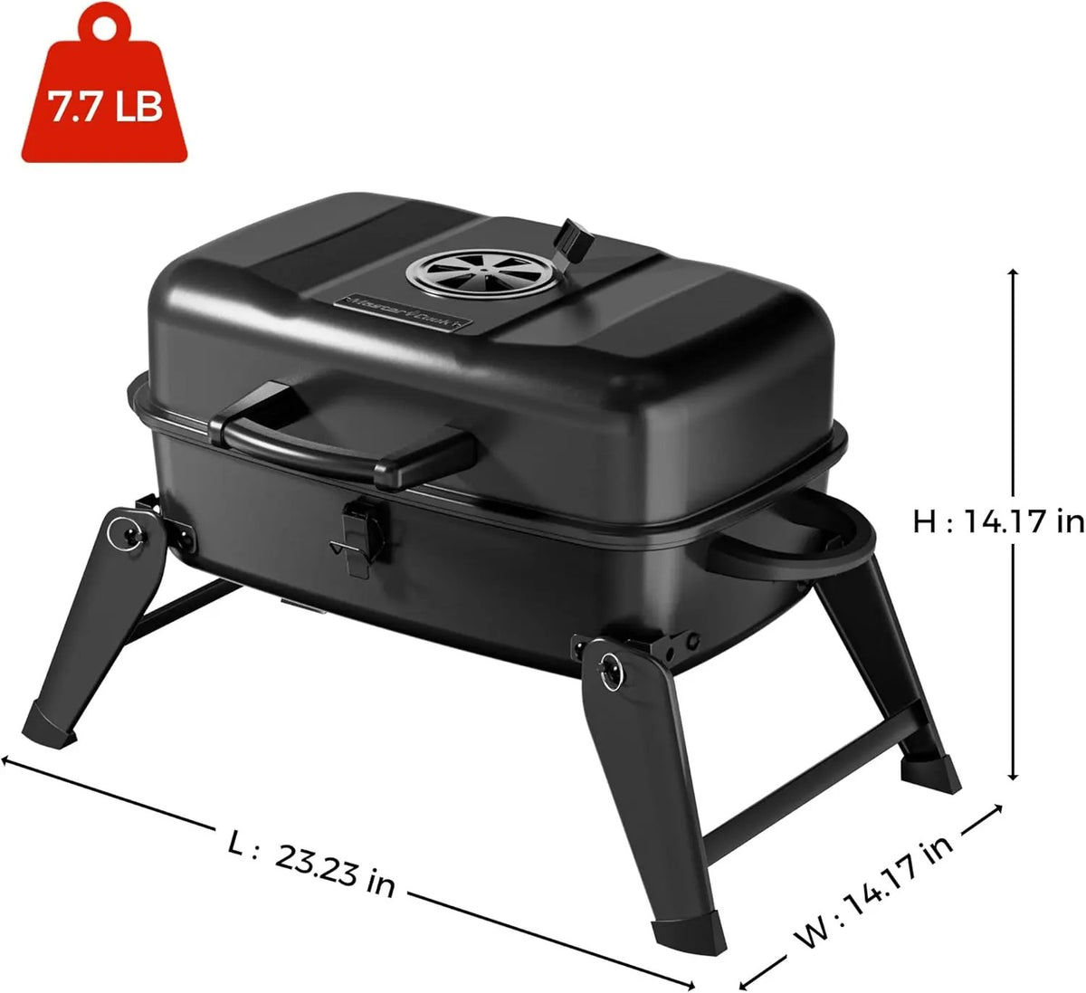 Foldable Stainless Steel Dual Fuel BBQ Grill, 330 sq in Cooking Area