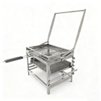 Adjustable 360° Rotating Charcoal BBQ Grill