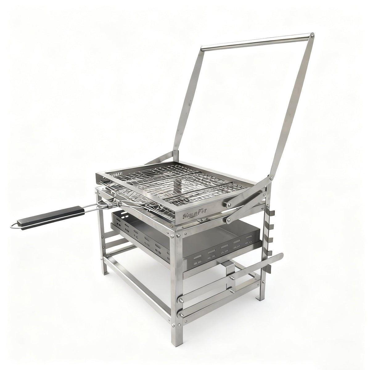 Adjustable 360° Rotating Charcoal BBQ Grill
