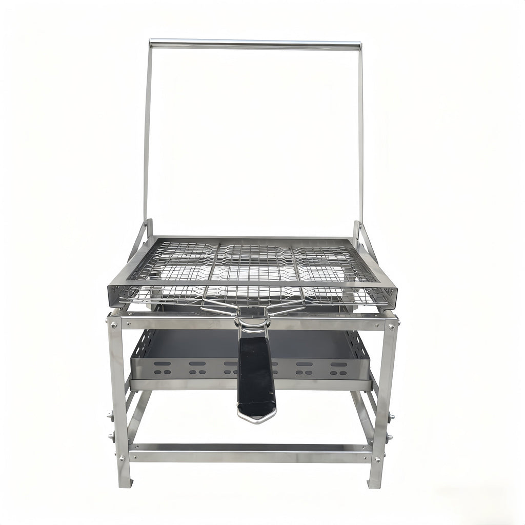 Adjustable 360° Rotating Charcoal BBQ Grill