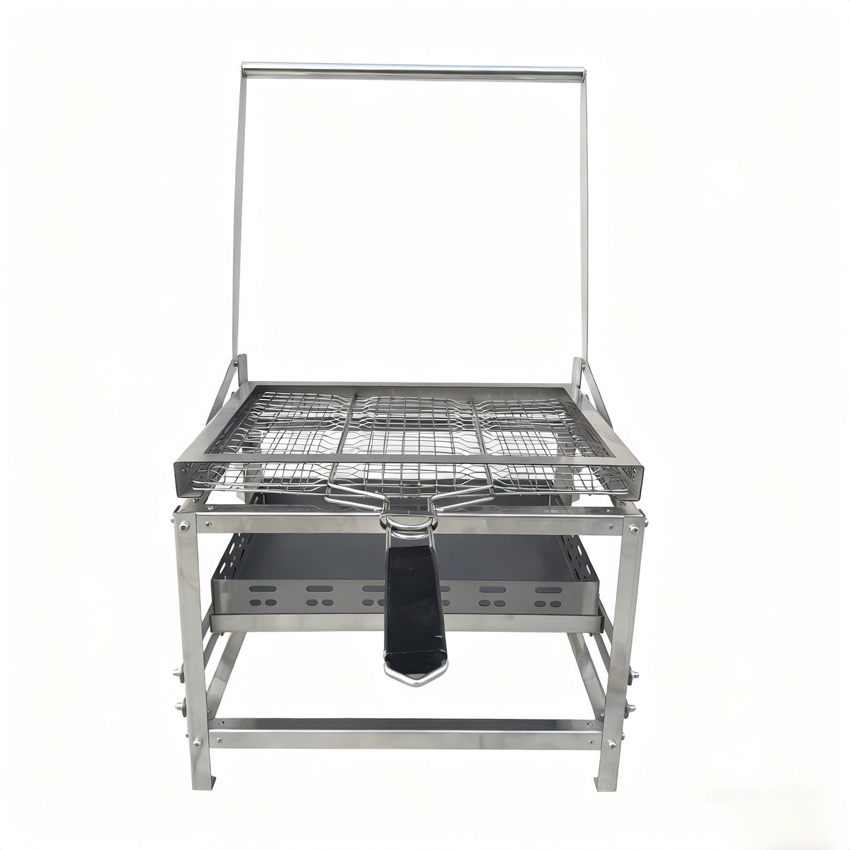 Adjustable 360° Rotating Charcoal BBQ Grill