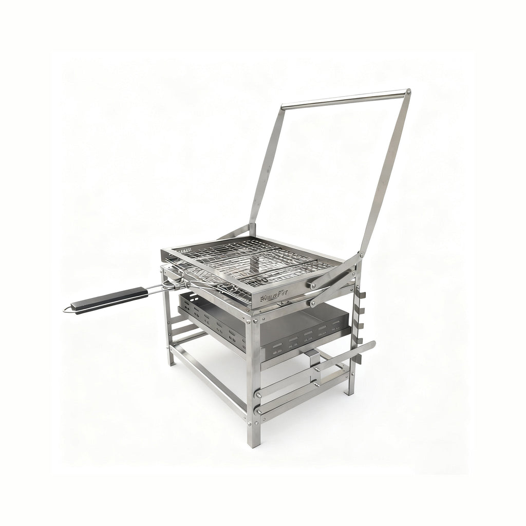 Adjustable 360° Rotating Charcoal BBQ Grill